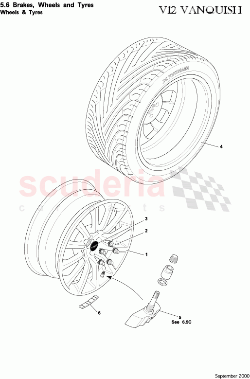 Wheels and Tyres of Aston Martin Aston Martin Vanquish (2001-2007)