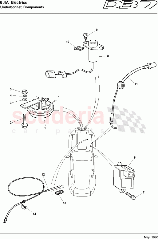 Underbonnet Components 1 of Aston Martin Aston Martin DB7 (1997)