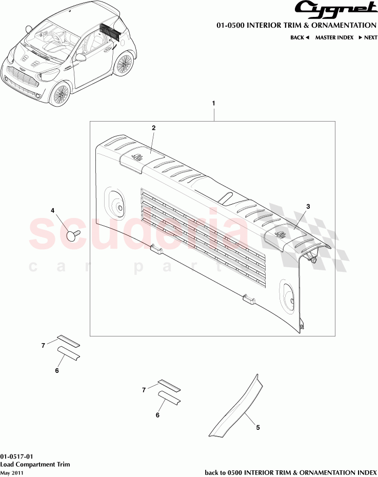 Load Compartment Trim of Aston Martin Aston Martin Cygnet