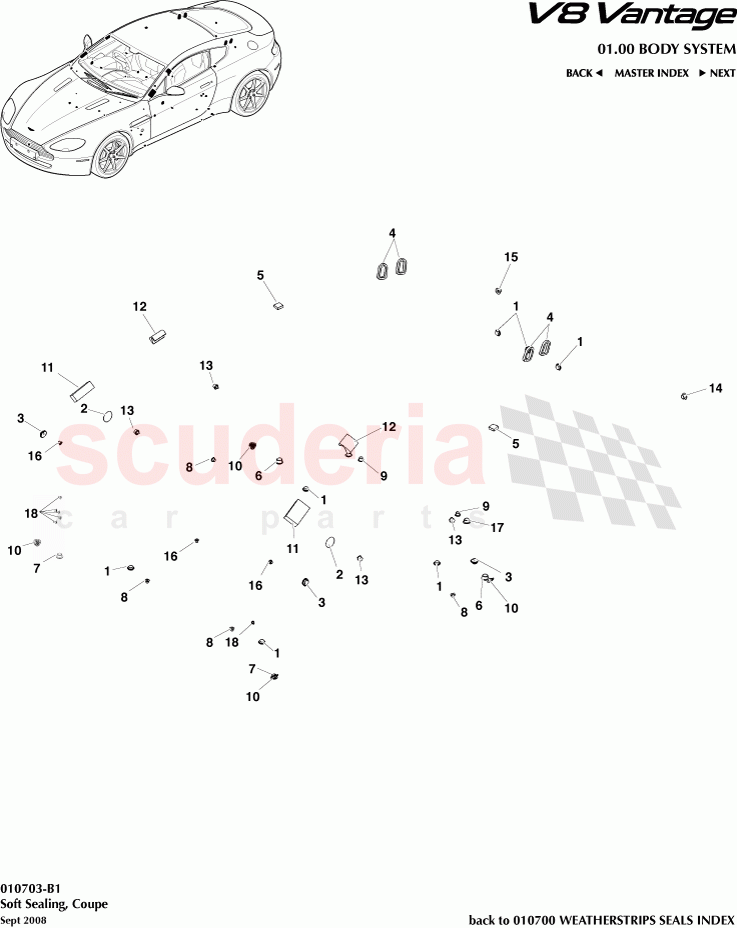 Soft Sealing (Coupe) of Aston Martin Aston Martin V8 Vantage