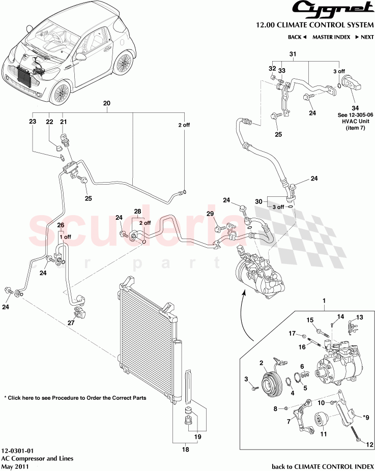 AC Compressor and Lines of Aston Martin Aston Martin Cygnet