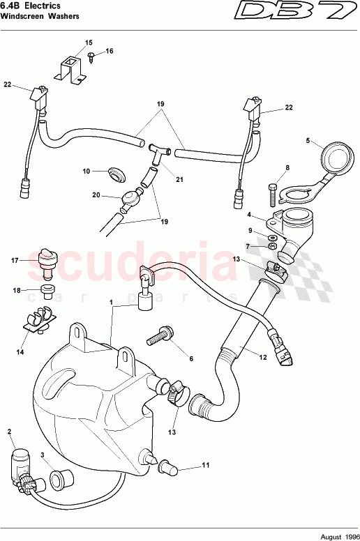 Windscreen Washers of Aston Martin Aston Martin DB7 (1995)