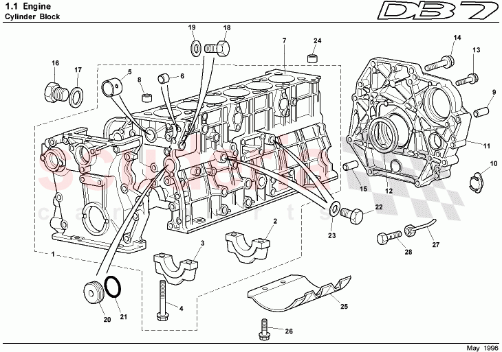 Cylinder Block of Aston Martin Aston Martin DB7 (1997)