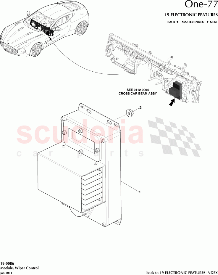 Module, Wiper Control of Aston Martin Aston Martin One-77