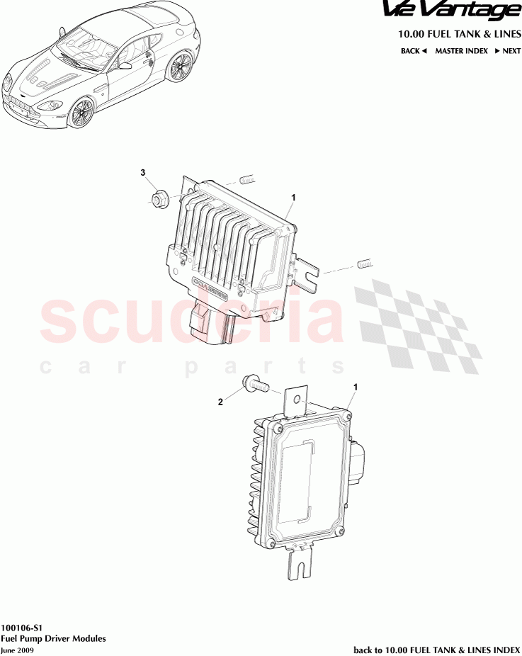 Fuel Pump Driver Modules of Aston Martin Aston Martin V12 Vantage