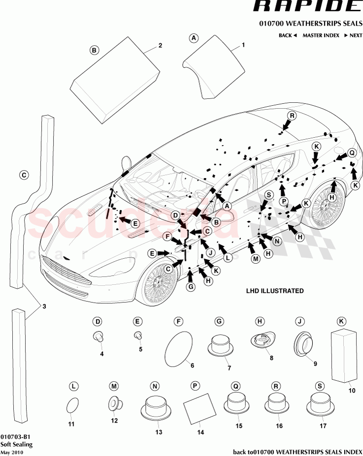 Soft Sealing of Aston Martin Aston Martin Rapide