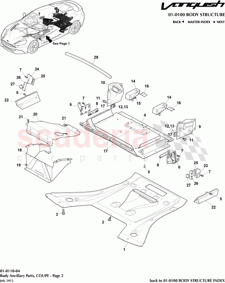 Body Ancillary Parts, COUPE - Page 2 of Aston Martin Aston Martin Vanquish (2012+)