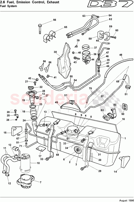 Fuel System of Aston Martin Aston Martin DB7 (1995)