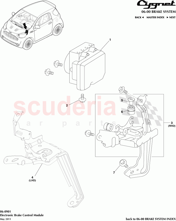 Electronic Brake Control Module of Aston Martin Aston Martin Cygnet