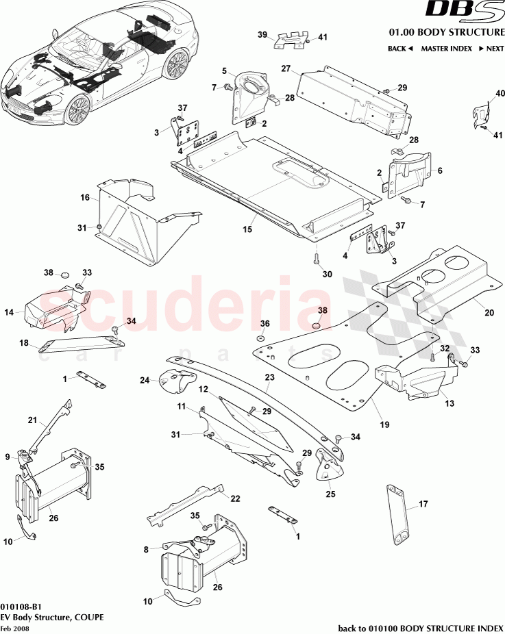 EV Body Structure (Coupe) of Aston Martin Aston Martin DBS V12