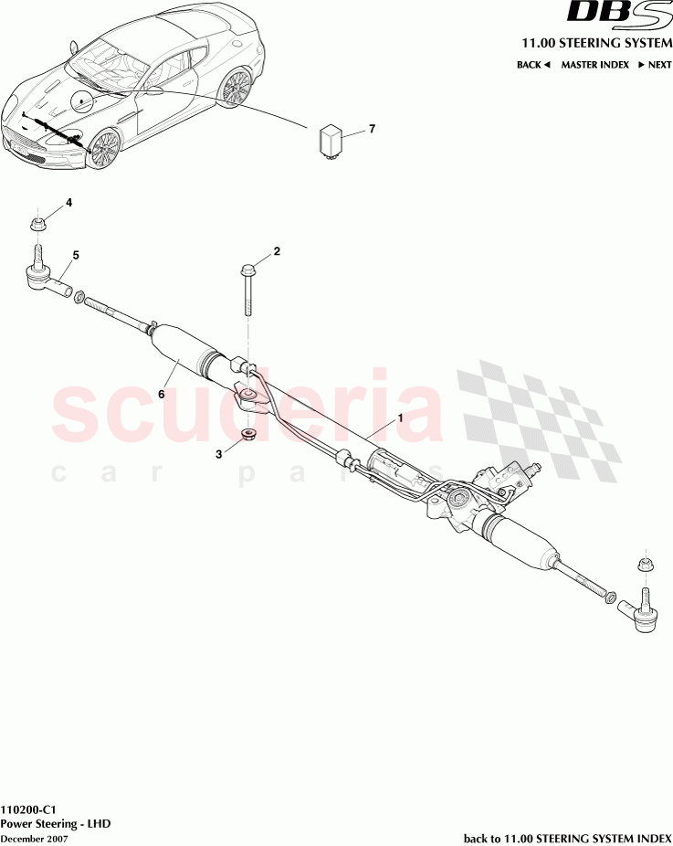 Power Steering (LHD) of Aston Martin Aston Martin DBS V12