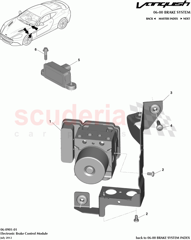 Electronic Brake Control Module of Aston Martin Aston Martin Vanquish (2012+)