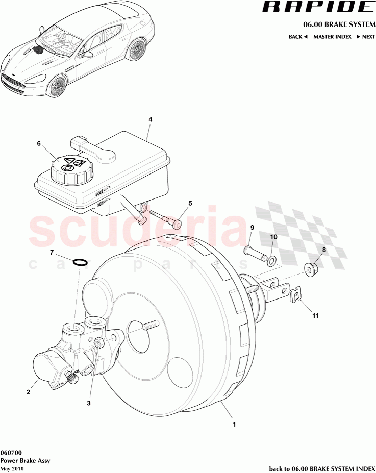 Power Brake Assembly of Aston Martin Aston Martin Rapide