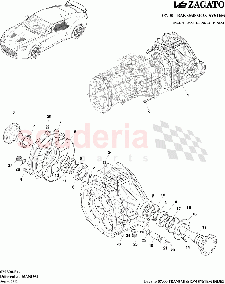 Differential- MANUAL of Aston Martin Aston Martin V12 Zagato