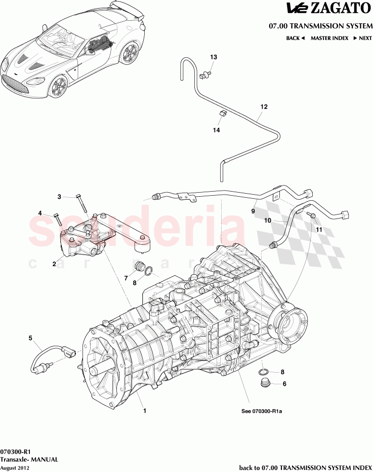 Transaxle- MANUAL of Aston Martin Aston Martin V12 Zagato