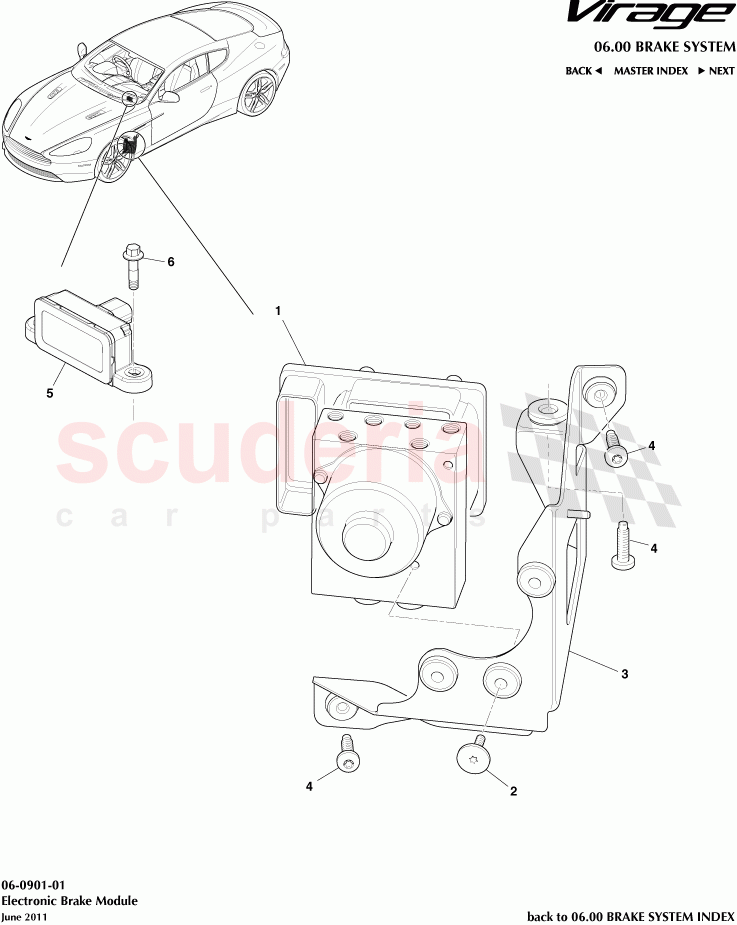 Electronic Brake Module of Aston Martin Aston Martin Virage