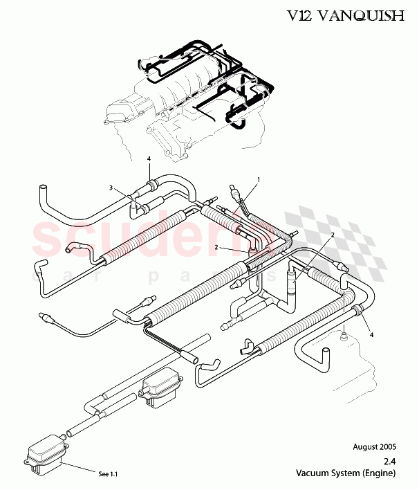 Vacuum System (Engine) of Aston Martin Aston Martin Vanquish (2001-2007)