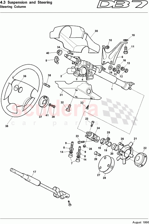 Steering Column of Aston Martin Aston Martin DB7 (1995)