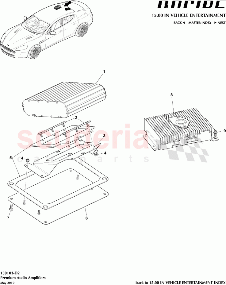 Premium Audio Amplifiers of Aston Martin Aston Martin Rapide