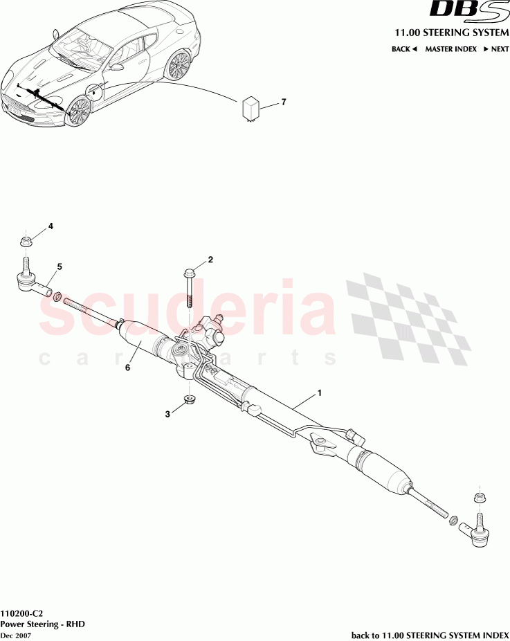 Power Steering (RHD) of Aston Martin Aston Martin DBS V12