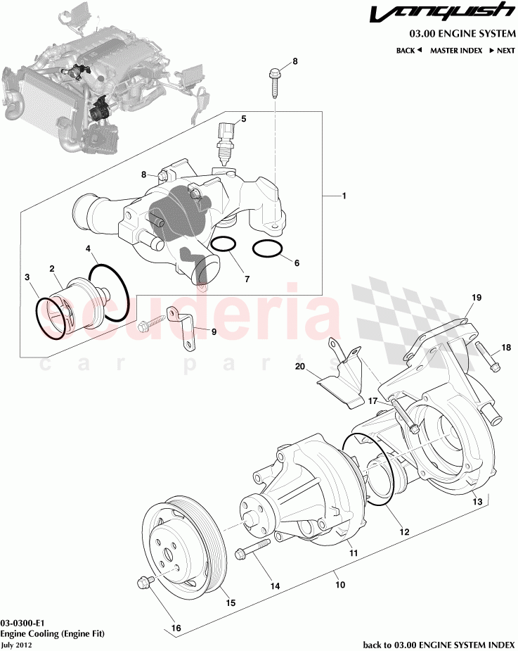 Engine Cooling (Engine Fit) of Aston Martin Aston Martin Vanquish (2012+)