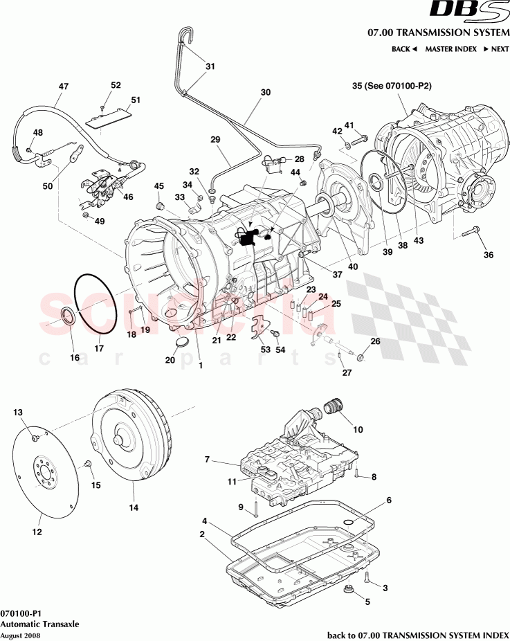 Automatic Transaxle of Aston Martin Aston Martin DBS V12