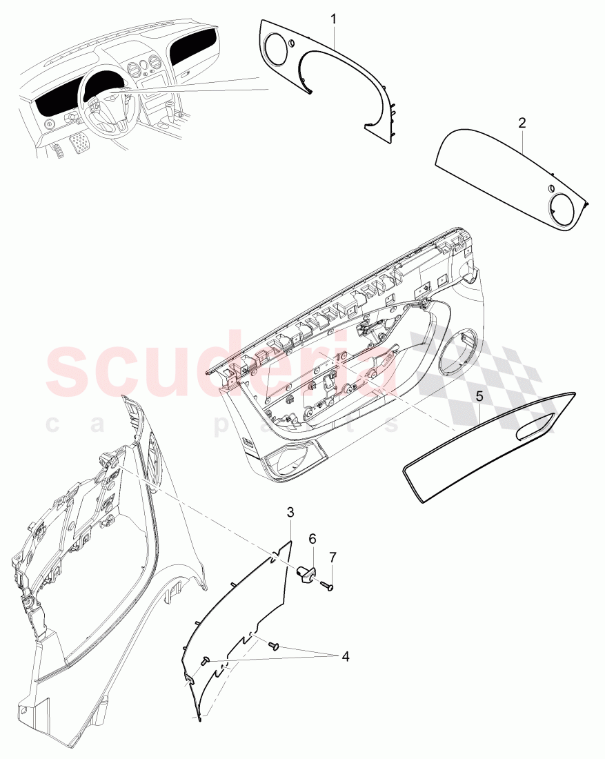 Original Accessories, Interior equipment of Bentley Bentley Continental GTC (2011+)