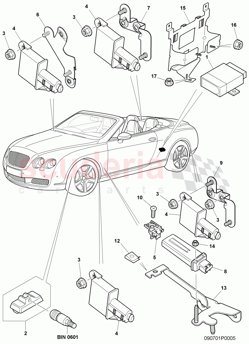 Tire pressure control system of Bentley Bentley Continental Supersports (2009-2011)