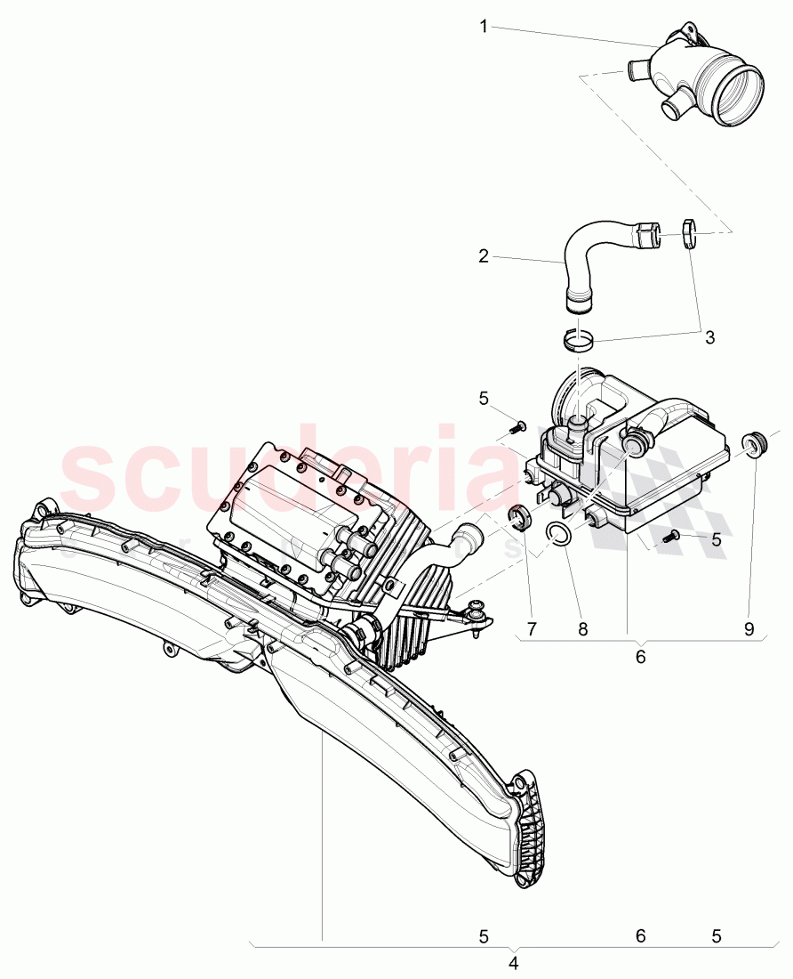 Crankcase breather of Bentley Bentley Continental GTC (2011+)