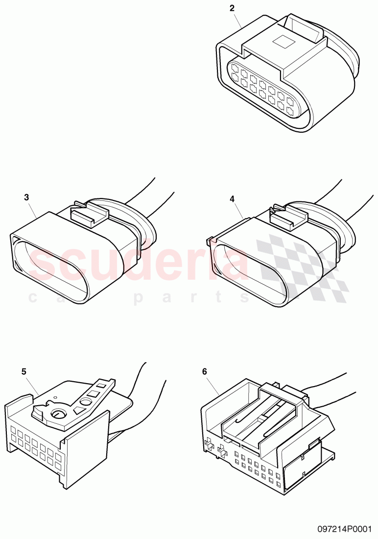 housing for cable connector of Bentley Bentley Continental Flying Spur (2006-2012)