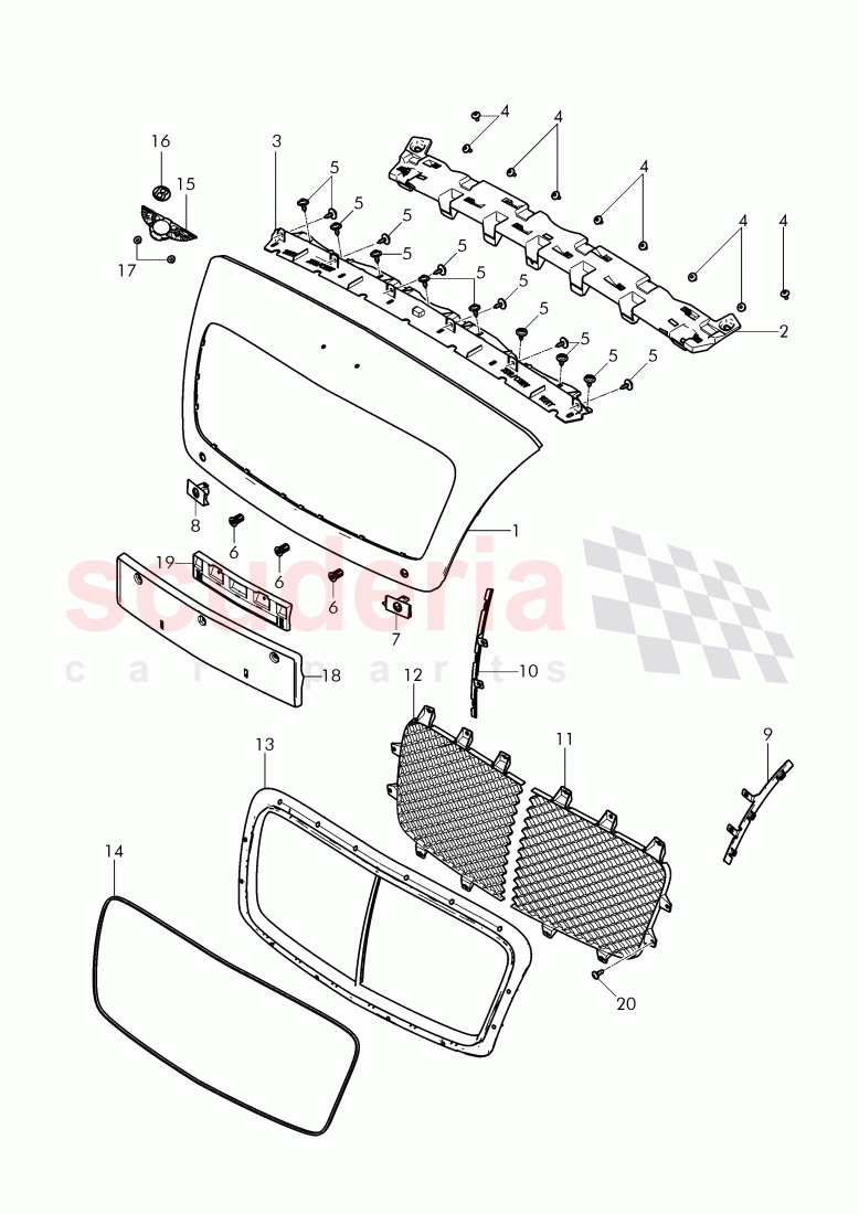 radiator grille, Bentley-plate, D - MJ 2016>> - MJ 2016 of Bentley Bentley Continental GT (2011-2018)