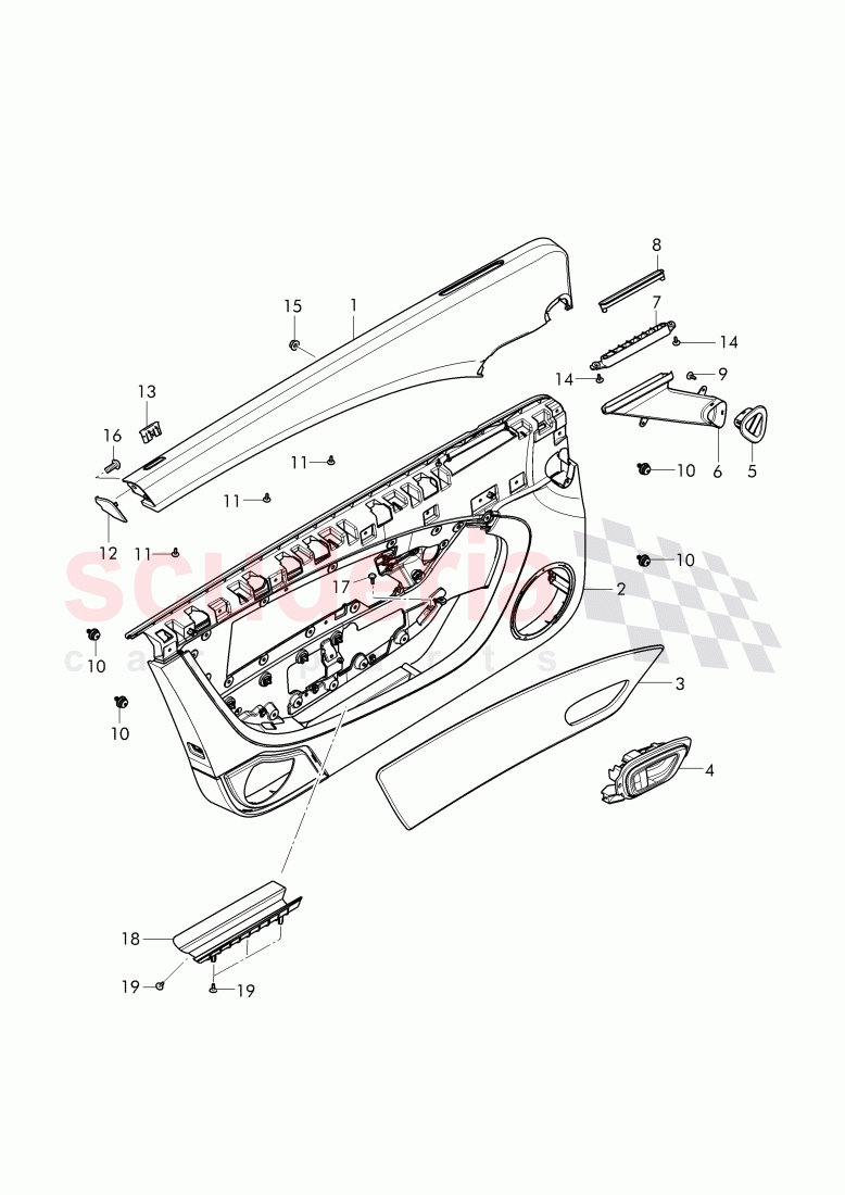 door panel of Bentley Bentley Continental Supersports Convertible (2017+)