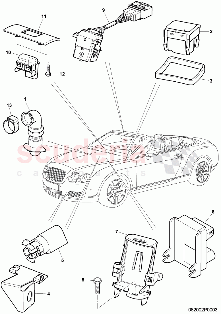 air conditioner, single parts of Bentley Bentley Continental Supersports (2009-2011)