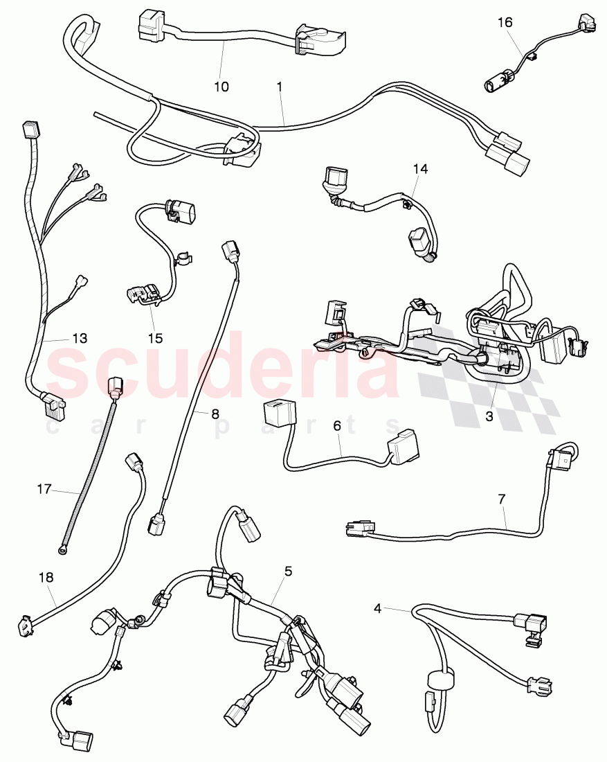 wiring harnesses, D - MJ 2012>> of Bentley Bentley Continental Supersports (2009-2011)