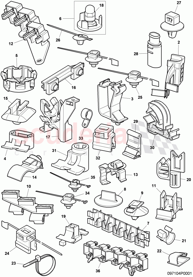 Wiring set attachments of Bentley Bentley Continental GT (2003-2010)