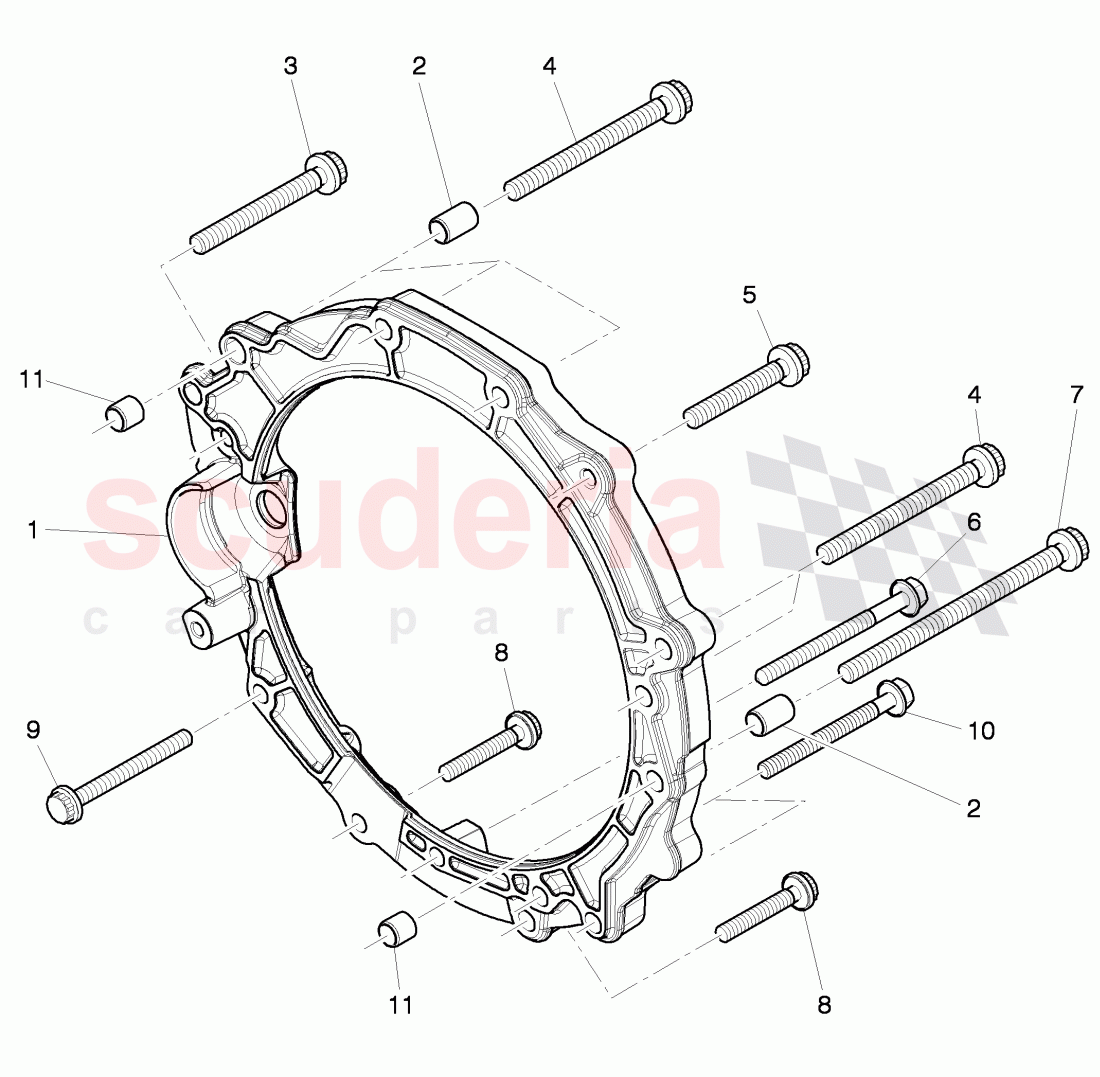 mounting parts for engine and transmission of Bentley Bentley Continental GT (2011-2018)