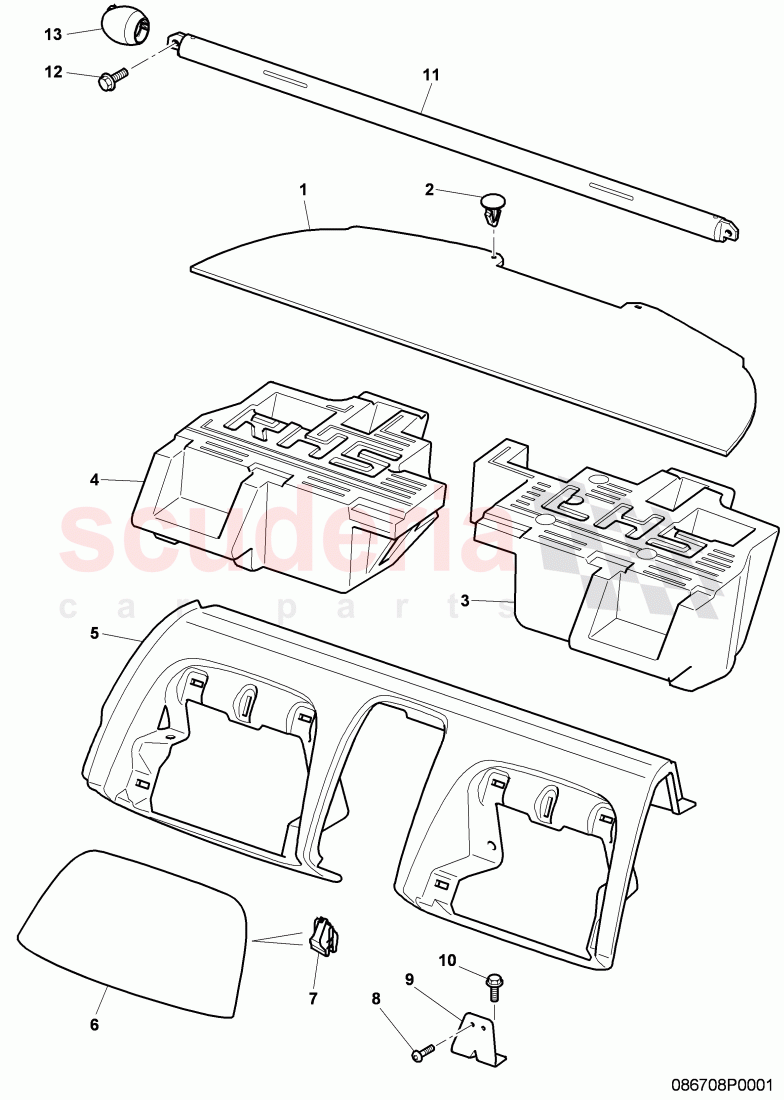 luggage compartment tray of Bentley Bentley Continental Supersports (2009-2011)