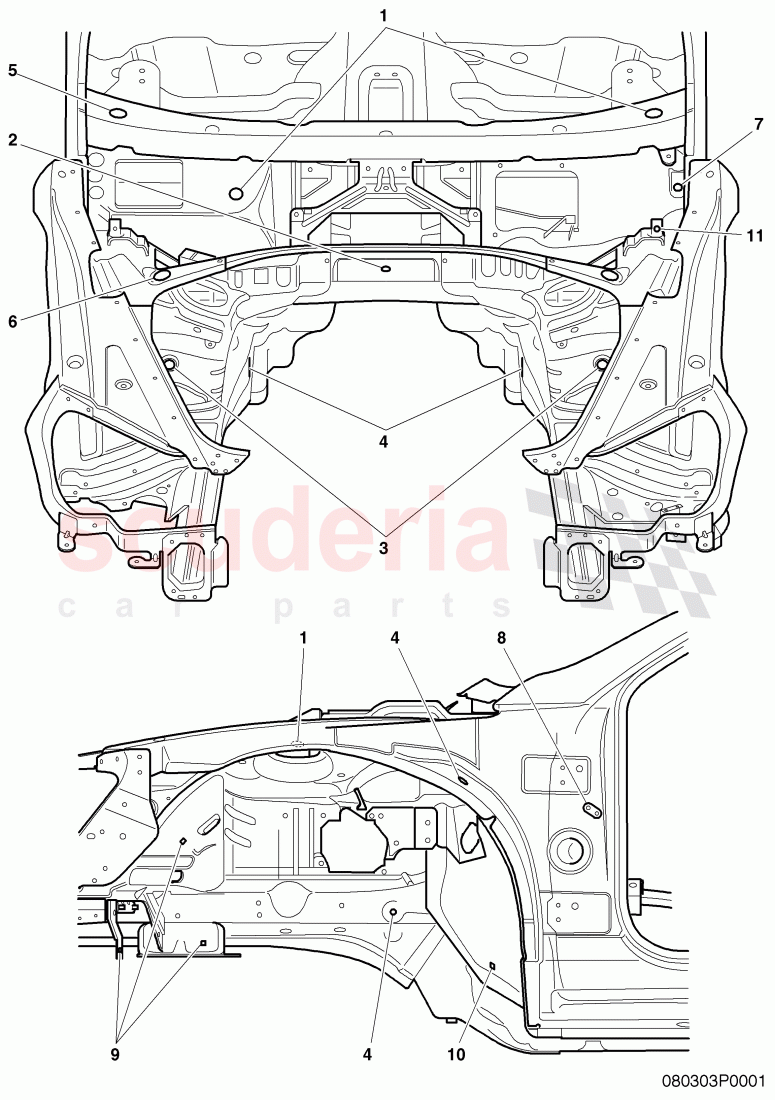 fasteners of Bentley Bentley Continental GT (2003-2010)