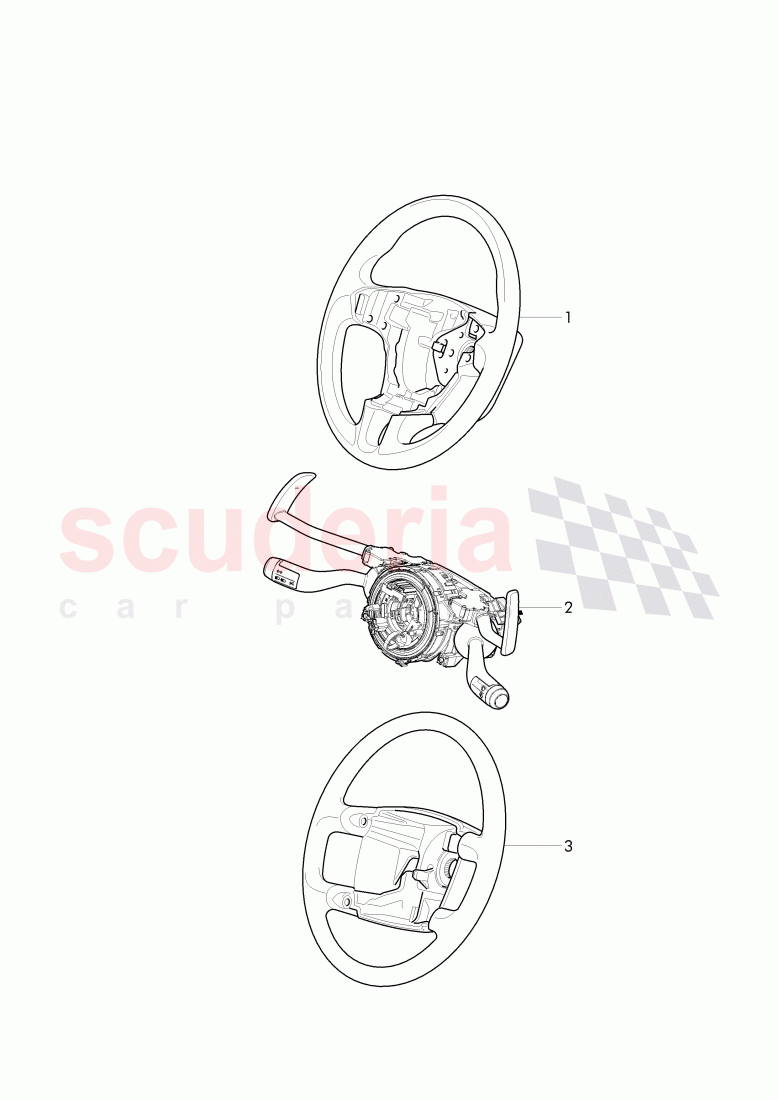 Original Accessories, for vehicles with 4-spoke, steering wheel, for vehicles with 3-spoke, steering wheel of Bentley Bentley Continental GTC (2011+)