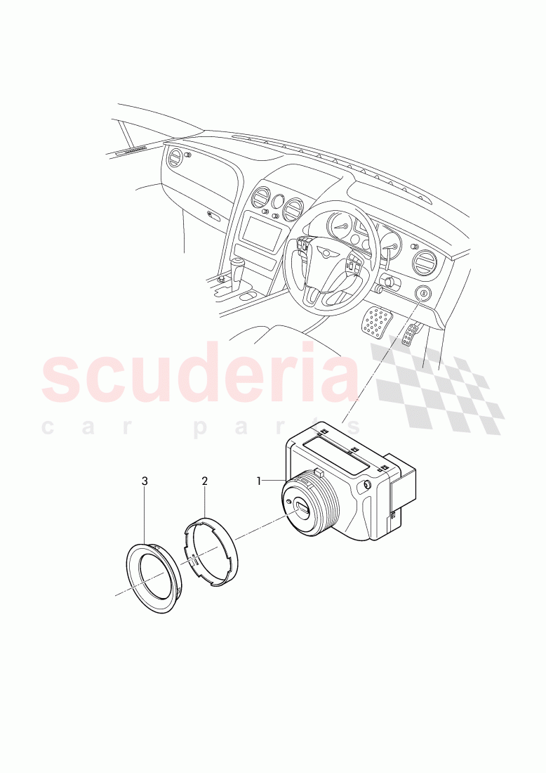 ignition starter switch of Bentley Bentley Continental GTC (2011+)