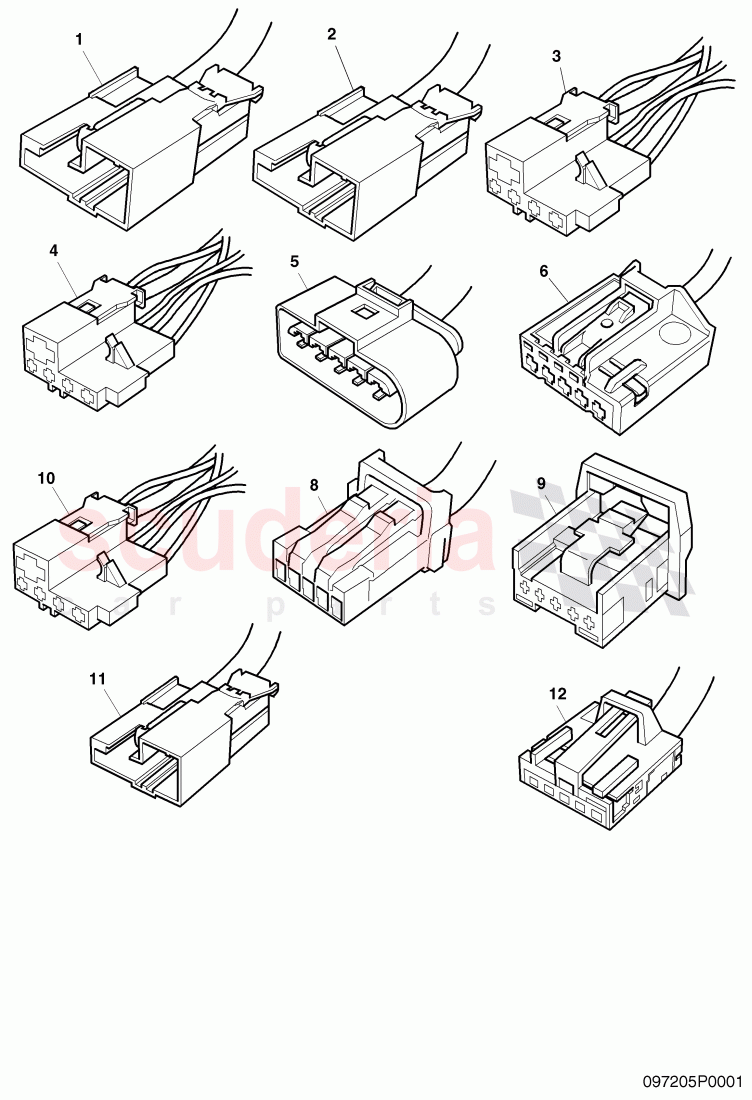 connector housing of Bentley Bentley Continental GTC (2006-2010)