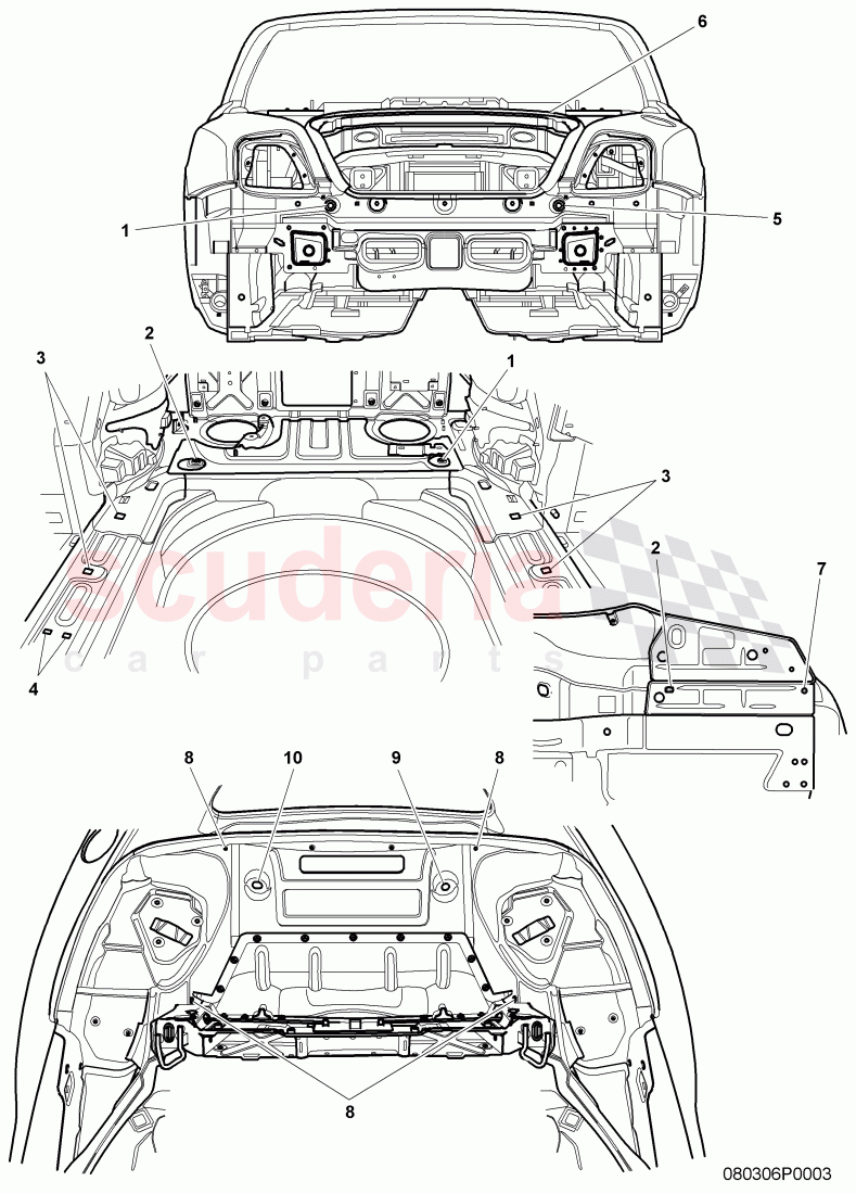 fasteners of Bentley Bentley Continental GTC (2006-2010)