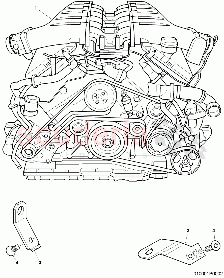 engine, fasteners of Bentley Bentley Continental GT (2003-2010)