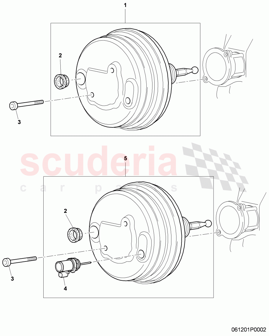 brake servo, for service installation of Bentley Bentley Continental Supersports (2009-2011)