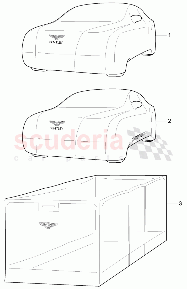 Original Accessories, Car cover of Bentley Bentley Continental GTC (2011+)