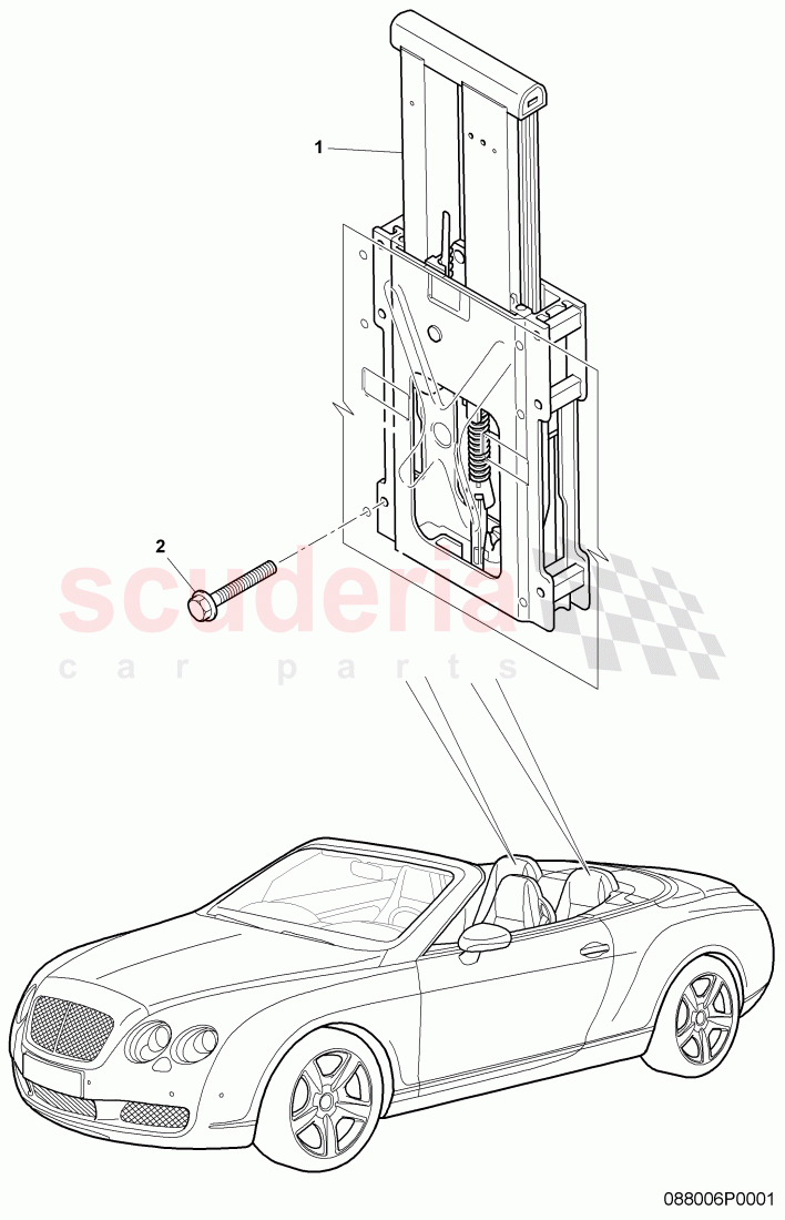 Roll-Over protection System of Bentley Bentley Continental GTC (2006-2010)