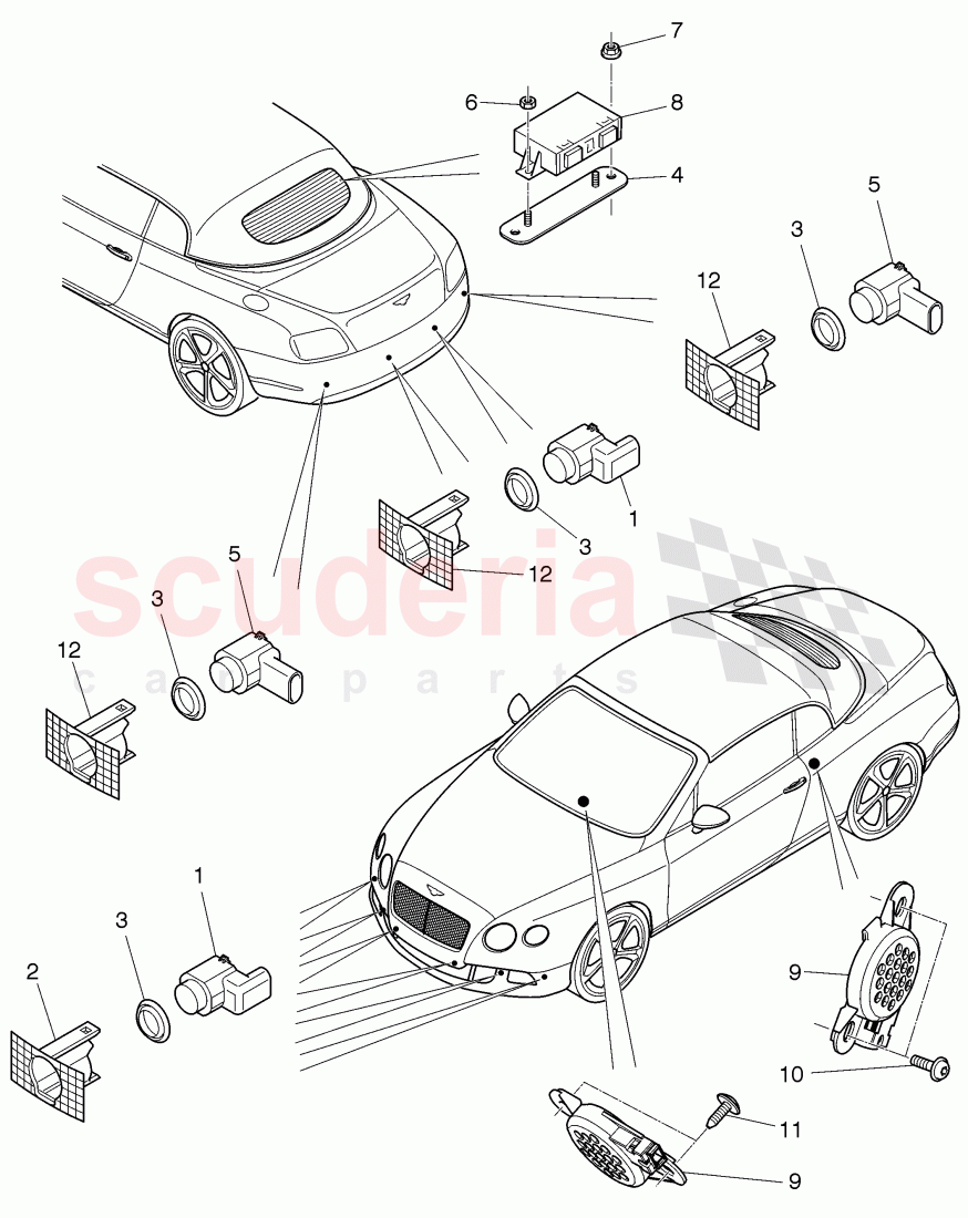 parking assist, D >> - MJ 2015 of Bentley Bentley Continental GTC (2011+)