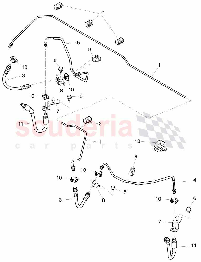 brake line, brake hose, D >> - MJ 2016 of Bentley Bentley Mulsanne (2010+)