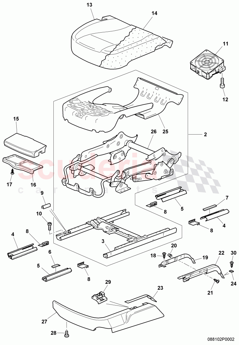 seat support, D >> - MJ 2006 of Bentley Bentley Continental Flying Spur (2006-2012)