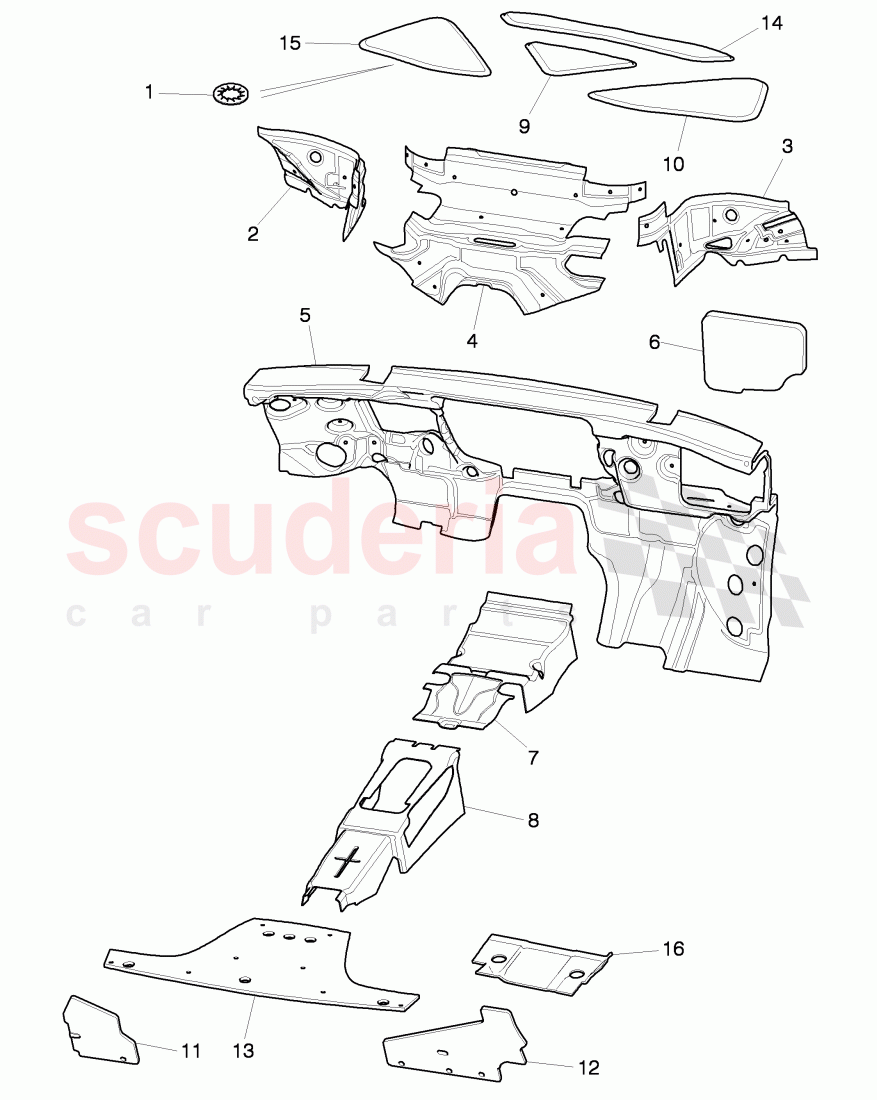 sound absorbers of Bentley Bentley Continental GTC (2006-2010)